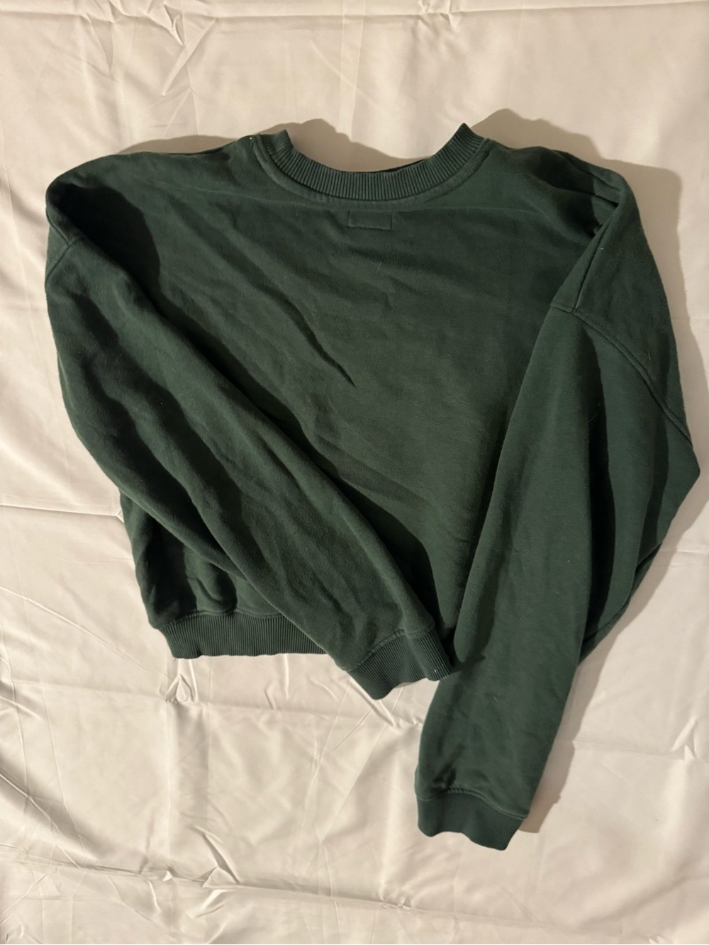 RVCA Men's Forest Green Crewneck Sweatshirt - Picture 3 of 4